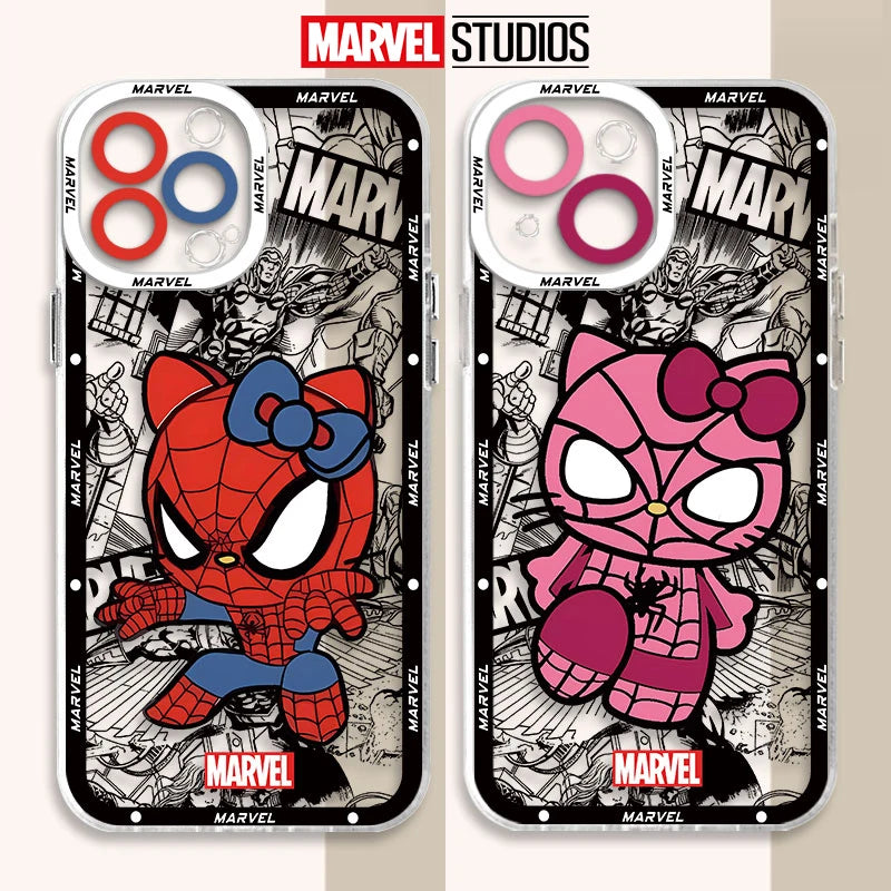 Cute Spider-Man Transparent iPhone Case