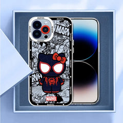 Cute Spider-Man Transparent iPhone Case