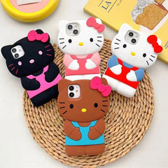 3D Hello Kitty Soft iPhone Case