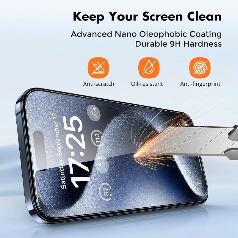 5pcs Tempered Glass Screen Protectors