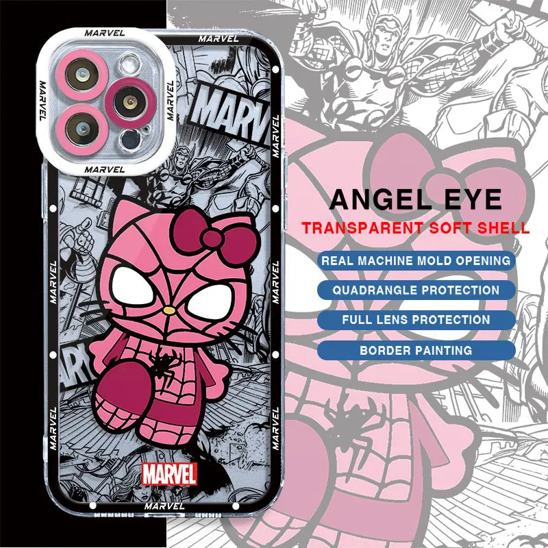 Cute Spider-Man Transparent iPhone Case